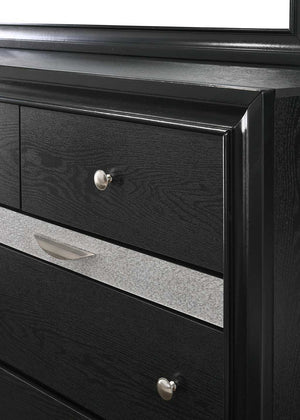 Regata - Queen 5 Piece Bedroom Set - Black