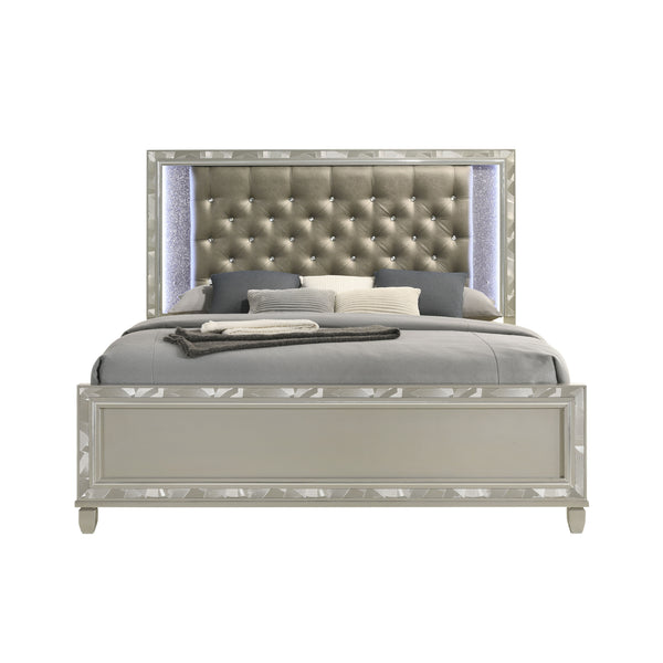  meticulously crafted for enduring stability and durability from a combination of Solid Rubberwood and manufactured woods. Its semi-gloss lacquer Platinum Silver finish adds a silky