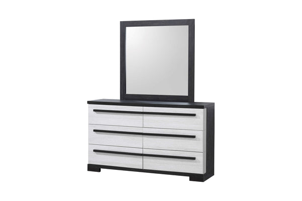 Remington - King 4 Piece Bedroom Set - Black / White