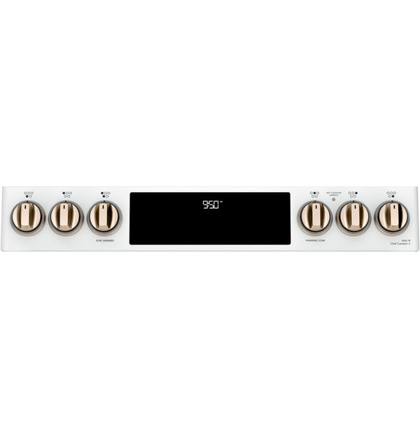 Café™ 30" Smart Slide-In, Front-Control, Induction and Convection Double-Oven Range