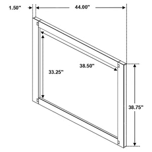 Winslow - Dresser Mirror - Smokey Walnut