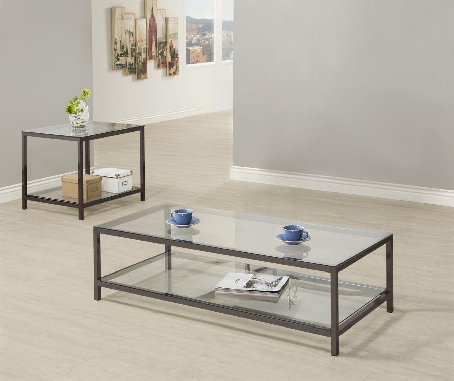 Trini - 2 Piece Coffee And End Table Set - Black