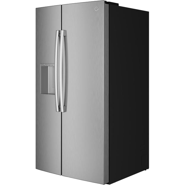GE® ENERGY STAR® 27.9 Cu. Ft. Side-By-Side Refrigerator with Extra Tall Dispenser and In-Door Icemaker
