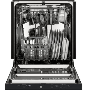 GE® ENERGY STAR® ADA Compliant Stainless Steel Interior Dishwasher with Sanitize Cycle