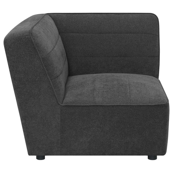 Sunny - Upholstered Corner Chair - Dark Charcoal