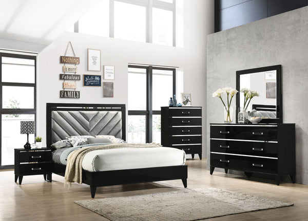 Chelsie - Nightstand - Black Finish