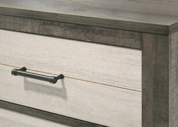 Rhett - King 5 Piece Bedroom Set - Chalk / Gray