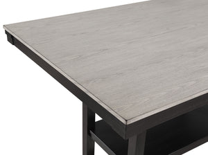 Delfin - 5 Piece Dining Room Set - Gray / Black