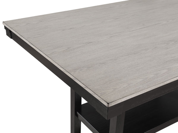 Delfin - 5 Piece Dining Room Set - Gray / Black