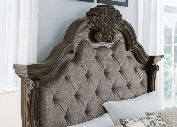 Maylee - Dark Brown - California King Upholstered Bed