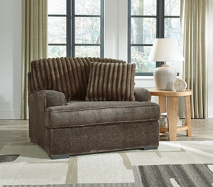  the extra-roomy Aylesworth oversized chair stacks up beautifully. Itâ€™s a modern yet ultra-soft look pairing plush textured and on-trend corduroy cushions that feel as great