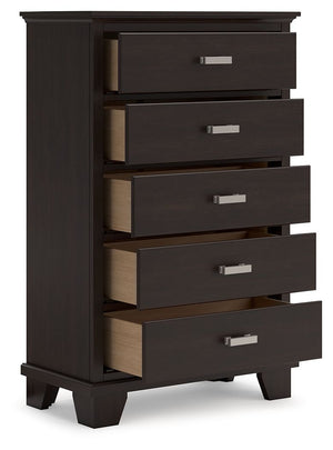 Covetown - Dark Brown - 7 Pc. - Dresser