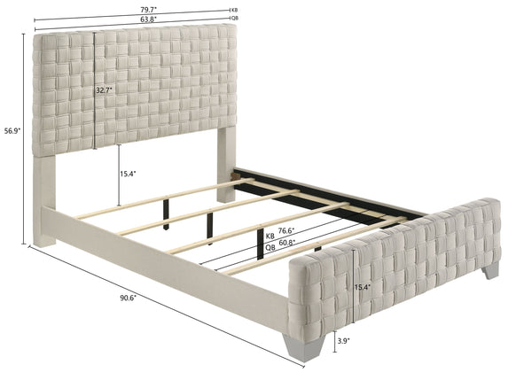 Ferin - Queen Bed - Taupe