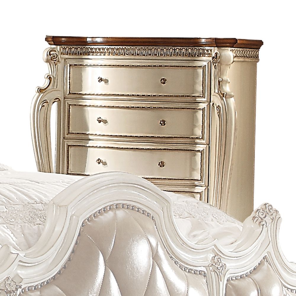 Picardy - Chest - Antique Pearl & Cherry Oak