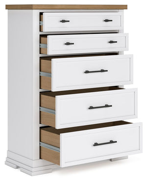 Ashbryn - White / Natural - 6 Pc. - Dresser