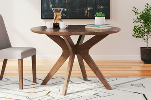 Lyncott - Charcoal / Brown - 5 Pc. - Dining Room Table