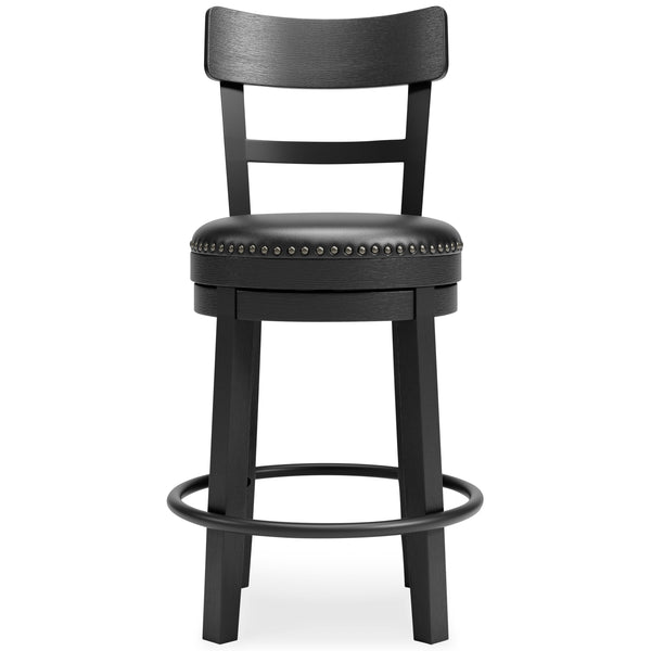 Valebeck - Black - UPH Swivel Barstool