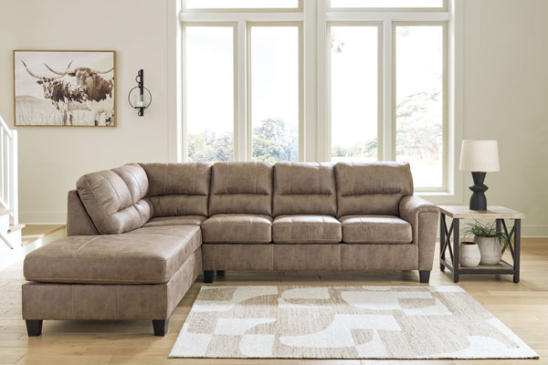 Navi - Fossil - 2-Piece Sectional Sofa With Laf Corner Chaise
