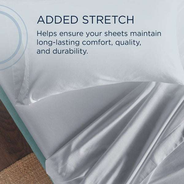 Linens - Tempur Classic Cotton Sheet Set - Sleepy Silver Mist - Queen