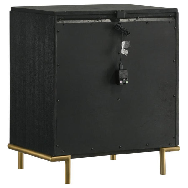 Arini - 3-Drawer Nightstand - Black