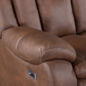 Morello - Glider Recliner With Power Footrest - Brown