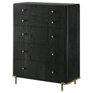 Arini - 5-Drawer Bedroom Chest - Black