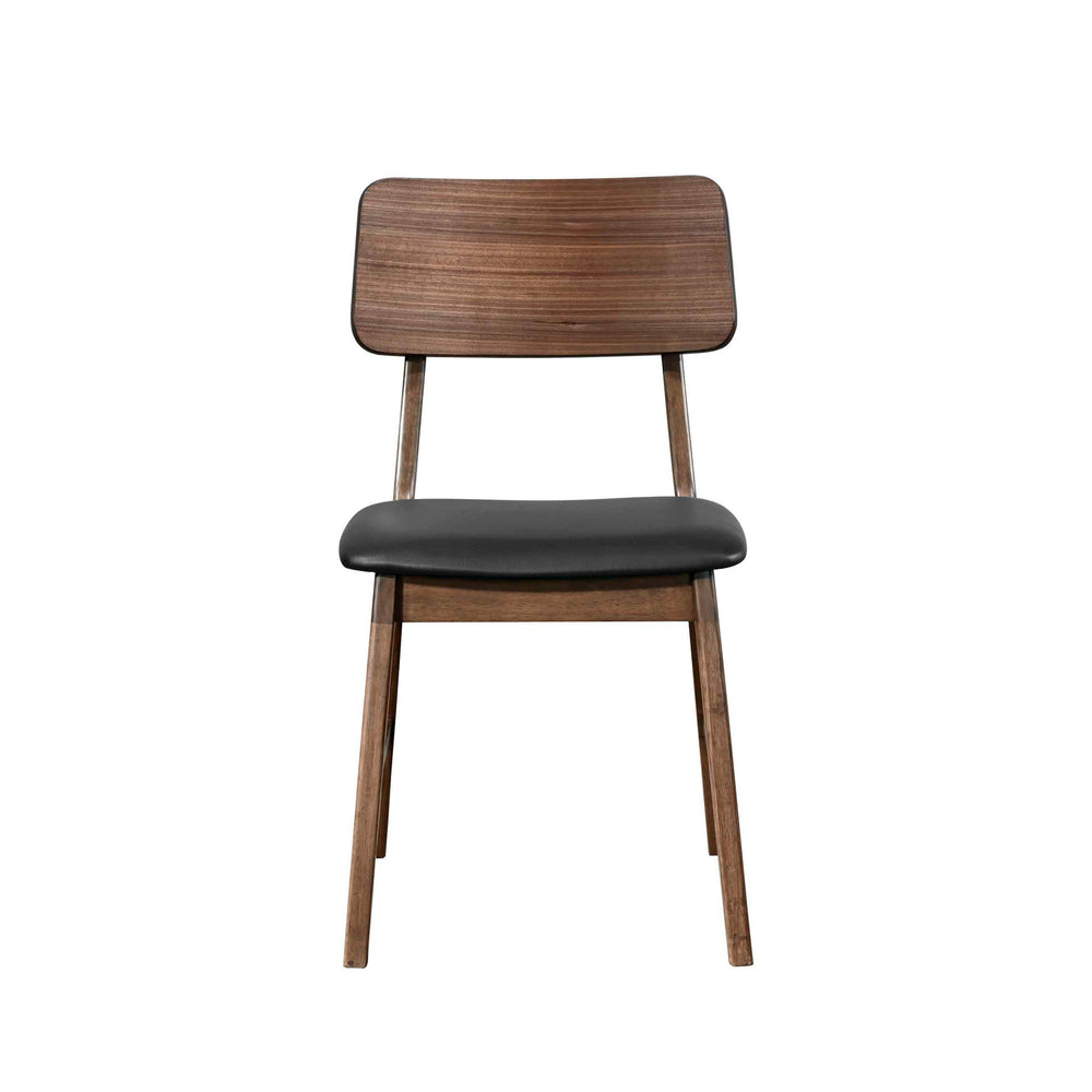 Embrace sophistication and comfort with the Thea Wood Back Dining Chair, a dynamic duo crafted for enduring elegance. Constructed from solid rubberwood and walnut veneers, these chairs boast unparalleled strength and durability, ensuring longevity in your
