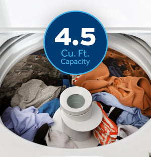 GE® 4.5 cu. ft. Capacity Washer with Stainless Steel Basket, Cold Plus and Wash Boost?