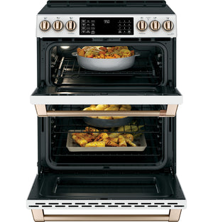 Café™ 30" Smart Slide-In, Front-Control, Induction and Convection Double-Oven Range