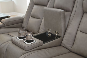 The Man-Den - Gray - 2 Pc. - Power Sofa