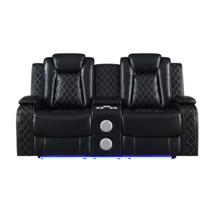  its sturdy frame ensures lasting strength. Sink into its luscious black upholstery
