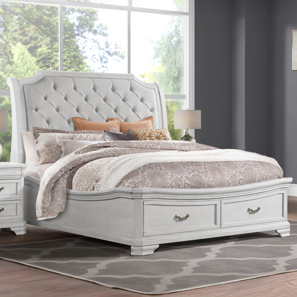 Lyndhurst - 5/0 Queen Bed - White