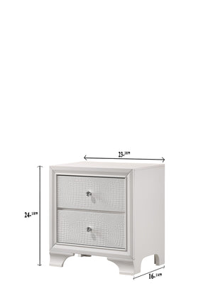 Lyssa - Twin 5 Piece Bedroom Set - White