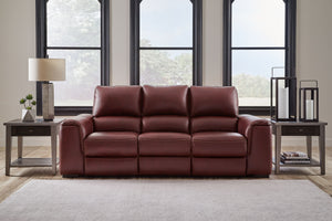 this power reclining sofa stuns with a combination of soft