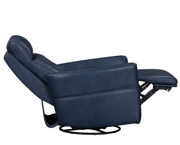 Remmington - Power Swivel Glider Recliner - Vintage Navy