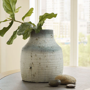 Moorestone - Gray / Black - Vase - 13"