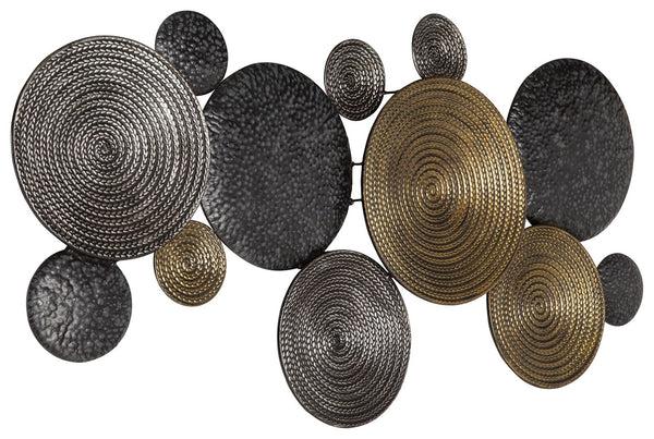 Emsley - Decoración de pared - Metálico / Negro / Gris