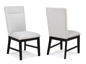 Elevate your dining experience with this contemporary ensemble that perfectly balances style and functionality. Featuring a bold, concrete-inspired tabletop and sleek black supports, this centerpiece is both striking and durable, ideal for modern living. 