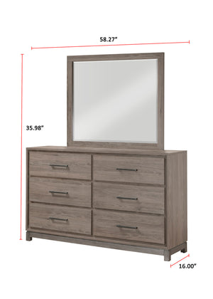 River - King 4 Piece Bedroom Set - Light Brown