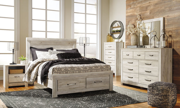 Bellaby - Whitewash - Queen Panel Bed