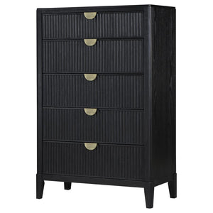 Brookmead - 5-Drawer Bedroom Chest - Black