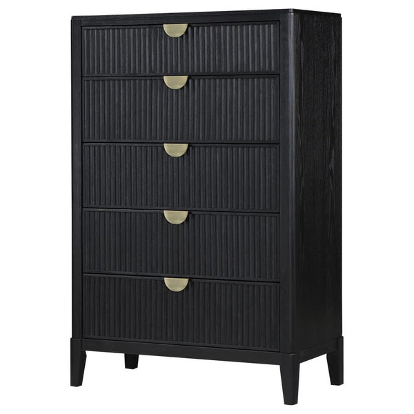 Brookmead - 5-Drawer Bedroom Chest - Black