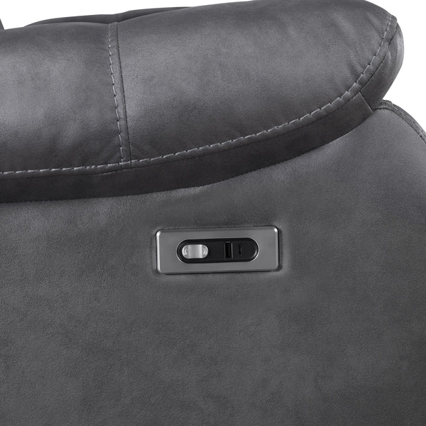 Morello - Sofa With Power Footrest - Gray