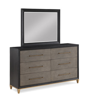 Payson - King 4 Piece Bedroom Set - Black / Gray