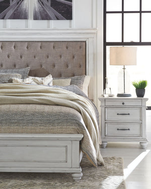  California King Panel Upholstered Bed