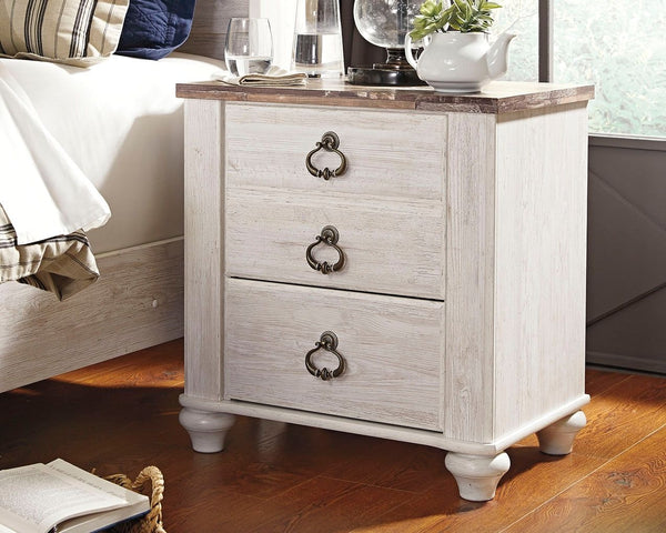 Willowton - Whitewash - 7 Pc. - Dresser