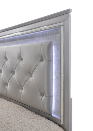 Lillian - California King Upholstered Bed - Gray