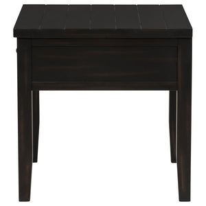 Concord - 1-Drawer Square End Table - Distressed Java