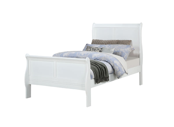 Louis Philip - Twin 4 Piece Bedroom Set - White