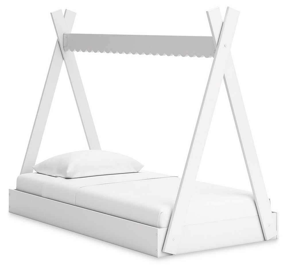 Designed for the young and the young at heart, this tent bed offers a unique and fun sleeping experience. Whether you-'re looking to create a magical play area for your little ones or simply want to add a touch of whimsy to your bedroom, this versatile pi